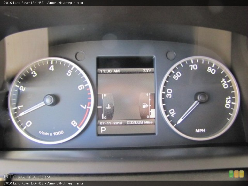 Almond/Nutmeg Interior Gauges for the 2010 Land Rover LR4 HSE #73331019
