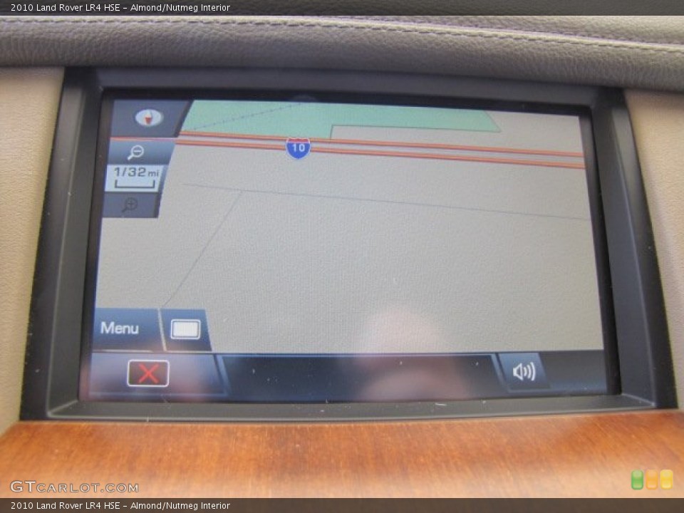 Almond/Nutmeg Interior Navigation for the 2010 Land Rover LR4 HSE #73331058