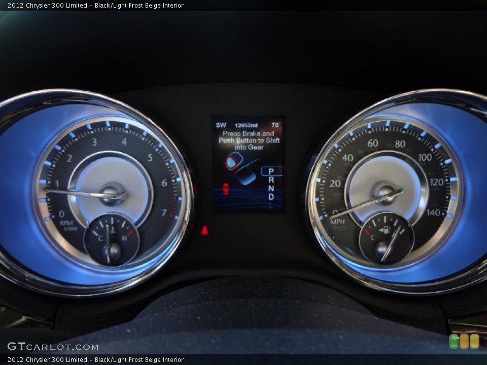Black/Light Frost Beige Interior Gauges for the 2012 Chrysler 300 Limited #73332255