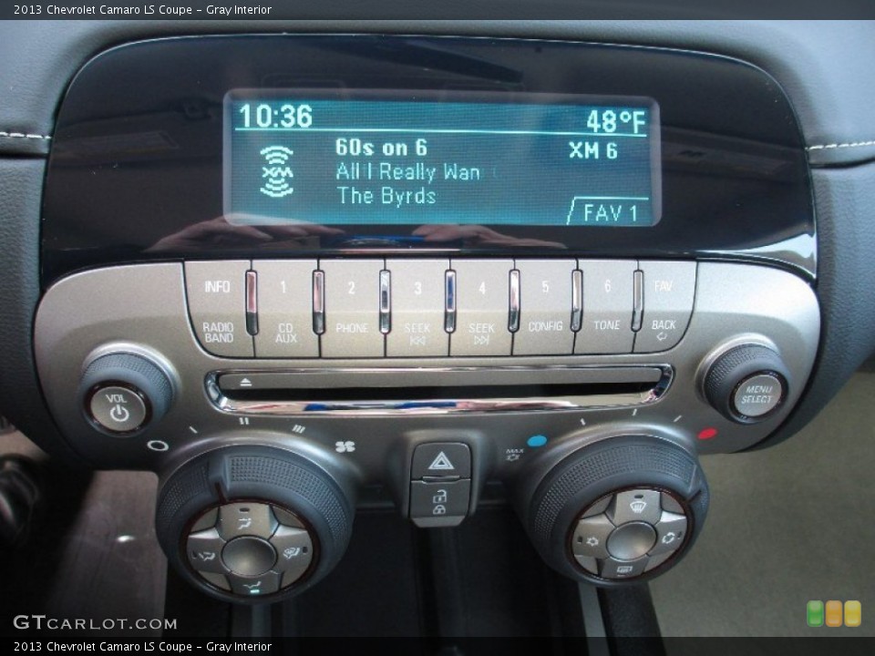 Gray Interior Controls for the 2013 Chevrolet Camaro LS Coupe #73332378
