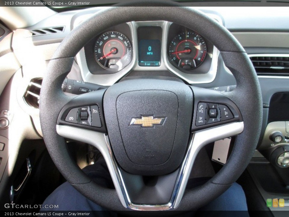 Gray Interior Steering Wheel for the 2013 Chevrolet Camaro LS Coupe #73332639