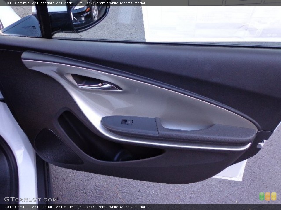 Jet Black/Ceramic White Accents Interior Door Panel for the 2013 Chevrolet Volt  #73333743