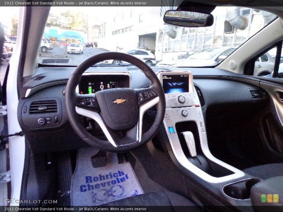 Jet Black/Ceramic White Accents Interior Dashboard for the 2013 Chevrolet Volt  #73333881