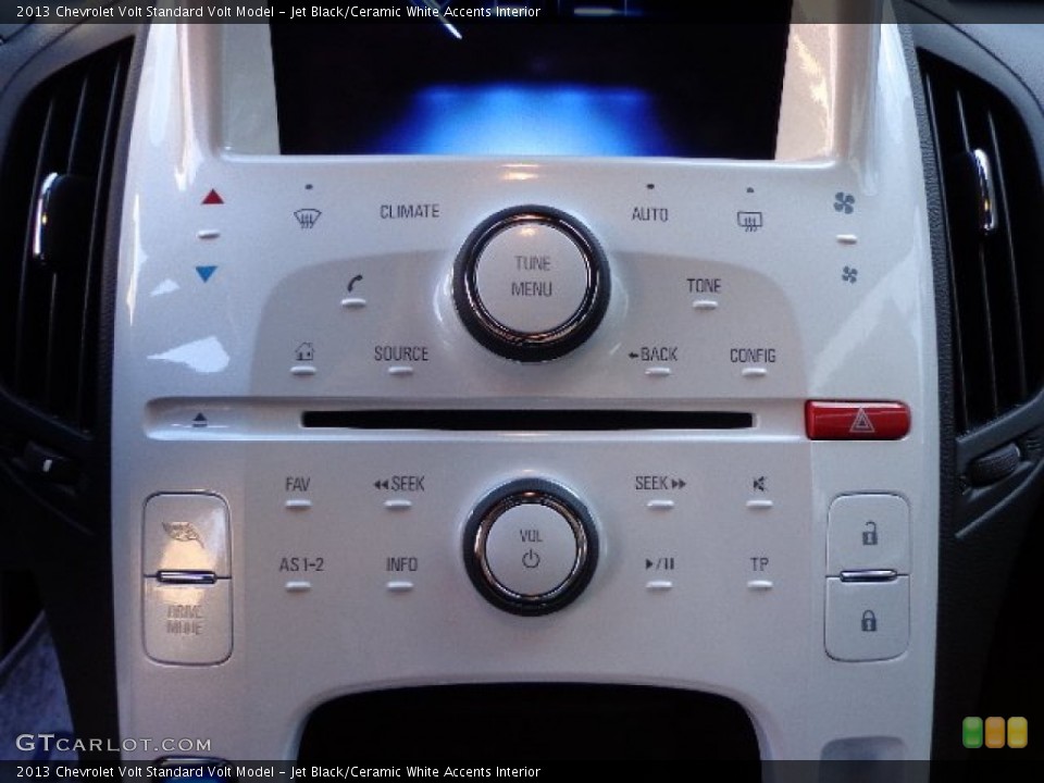 Jet Black/Ceramic White Accents Interior Controls for the 2013 Chevrolet Volt  #73333980