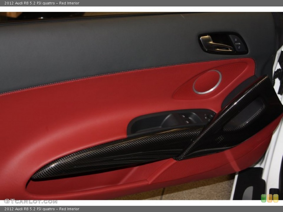 Red Interior Door Panel for the 2012 Audi R8 5.2 FSI quattro #73335051