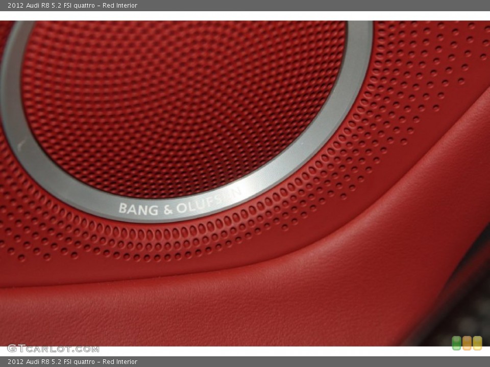 Red Interior Audio System for the 2012 Audi R8 5.2 FSI quattro #73335066