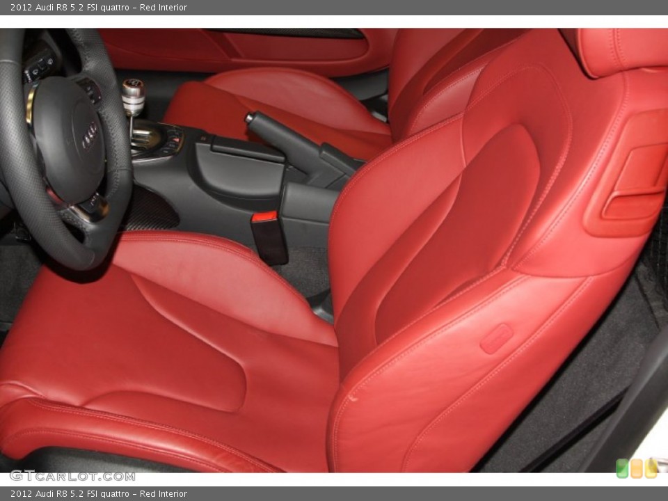 Red Interior Front Seat for the 2012 Audi R8 5.2 FSI quattro #73335114