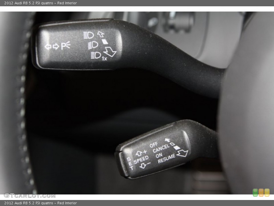 Red Interior Controls for the 2012 Audi R8 5.2 FSI quattro #73335474