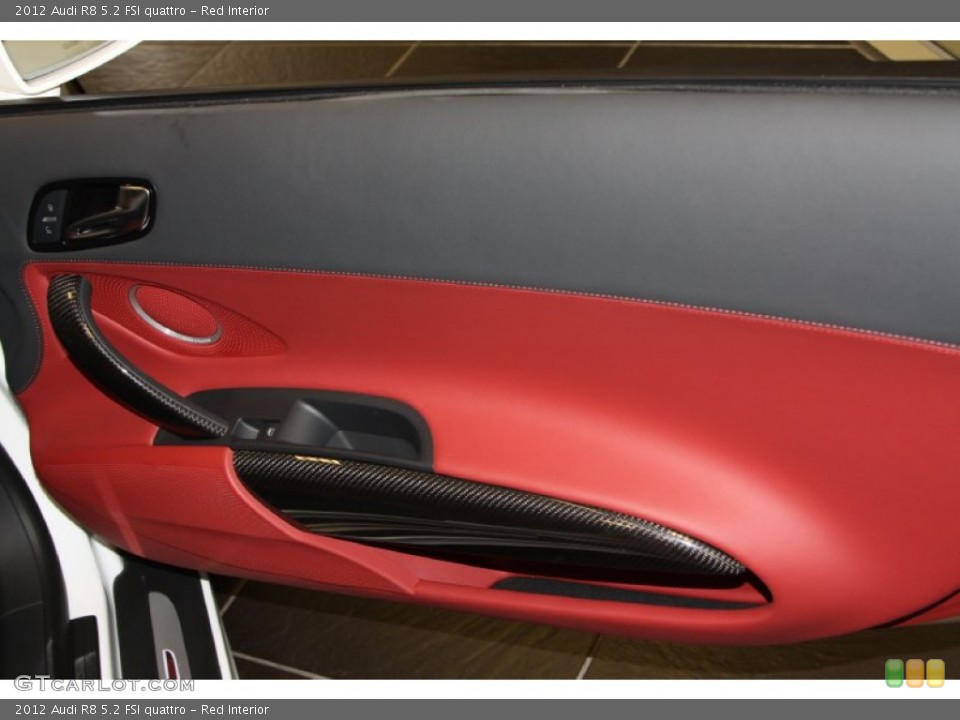Red Interior Door Panel for the 2012 Audi R8 5.2 FSI quattro #73335522