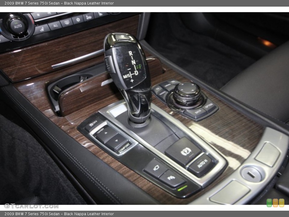 Black Nappa Leather Interior Transmission for the 2009 BMW 7 Series 750i Sedan #73337601