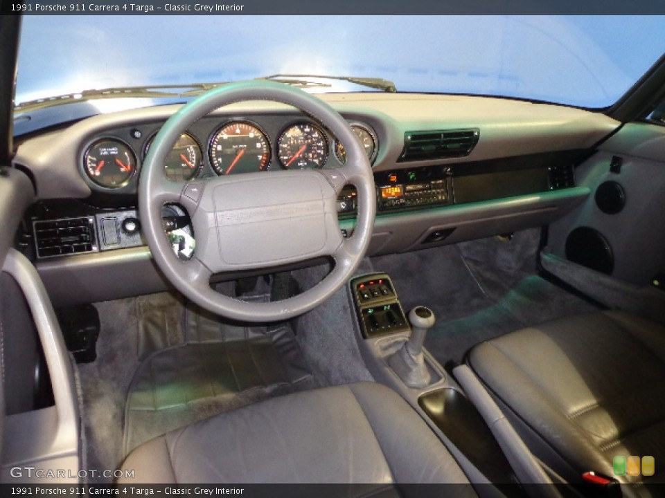 Classic Grey Interior Prime Interior for the 1991 Porsche 911 Carrera 4 Targa #73337844