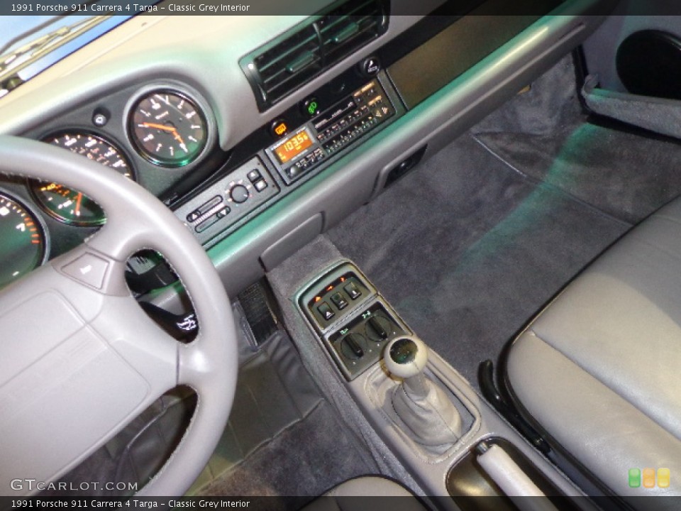 Classic Grey Interior Controls for the 1991 Porsche 911 Carrera 4 Targa #73337874