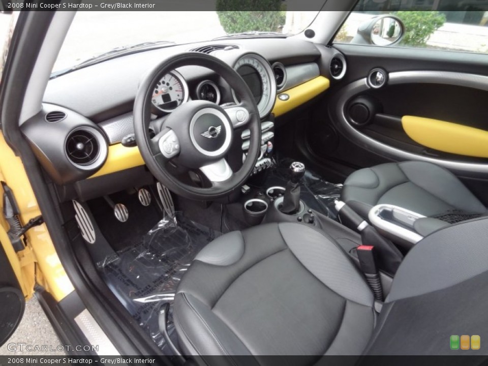 Grey/Black Interior Prime Interior for the 2008 Mini Cooper S Hardtop #73339548