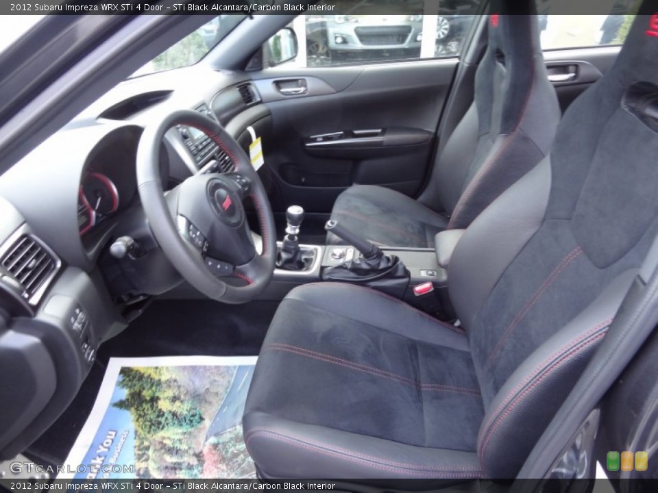 STi Black Alcantara/Carbon Black Interior Photo for the 2012 Subaru Impreza WRX STi 4 Door #73341375