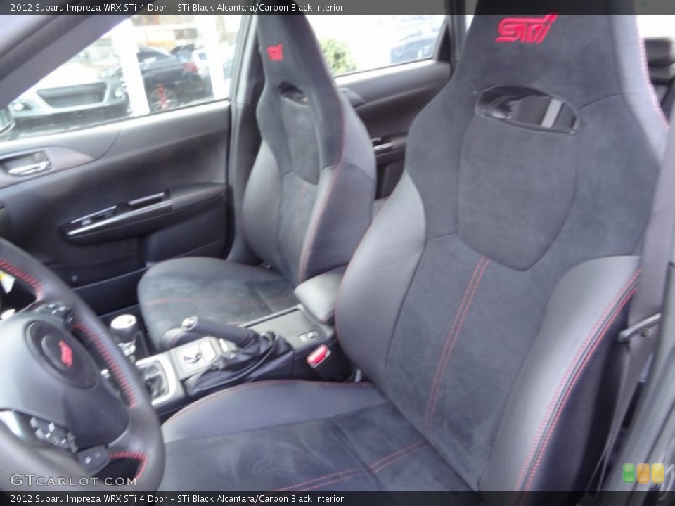 STi Black Alcantara/Carbon Black Interior Front Seat for the 2012 Subaru Impreza WRX STi 4 Door #73341399