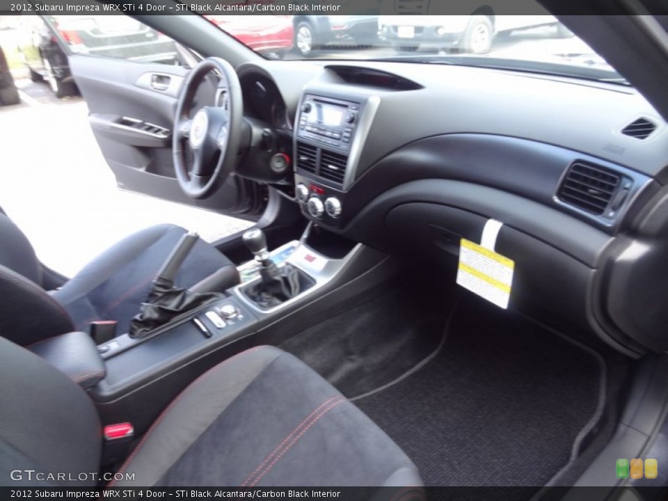 STi Black Alcantara/Carbon Black Interior Dashboard for the 2012 Subaru Impreza WRX STi 4 Door #73341456