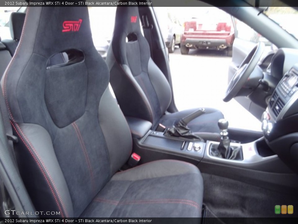 STi Black Alcantara/Carbon Black Interior Front Seat for the 2012 Subaru Impreza WRX STi 4 Door #73341468