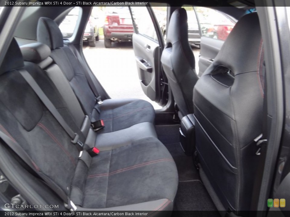 STi Black Alcantara/Carbon Black Interior Rear Seat for the 2012 Subaru Impreza WRX STi 4 Door #73341480