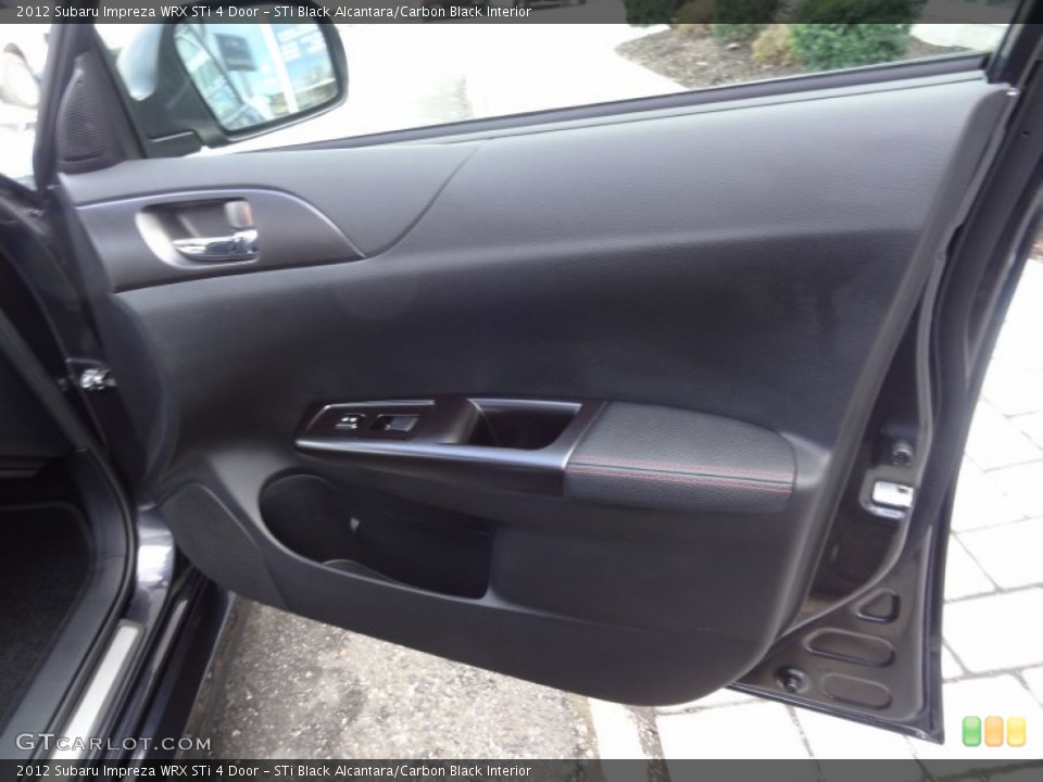 STi Black Alcantara/Carbon Black Interior Door Panel for the 2012 Subaru Impreza WRX STi 4 Door #73341510