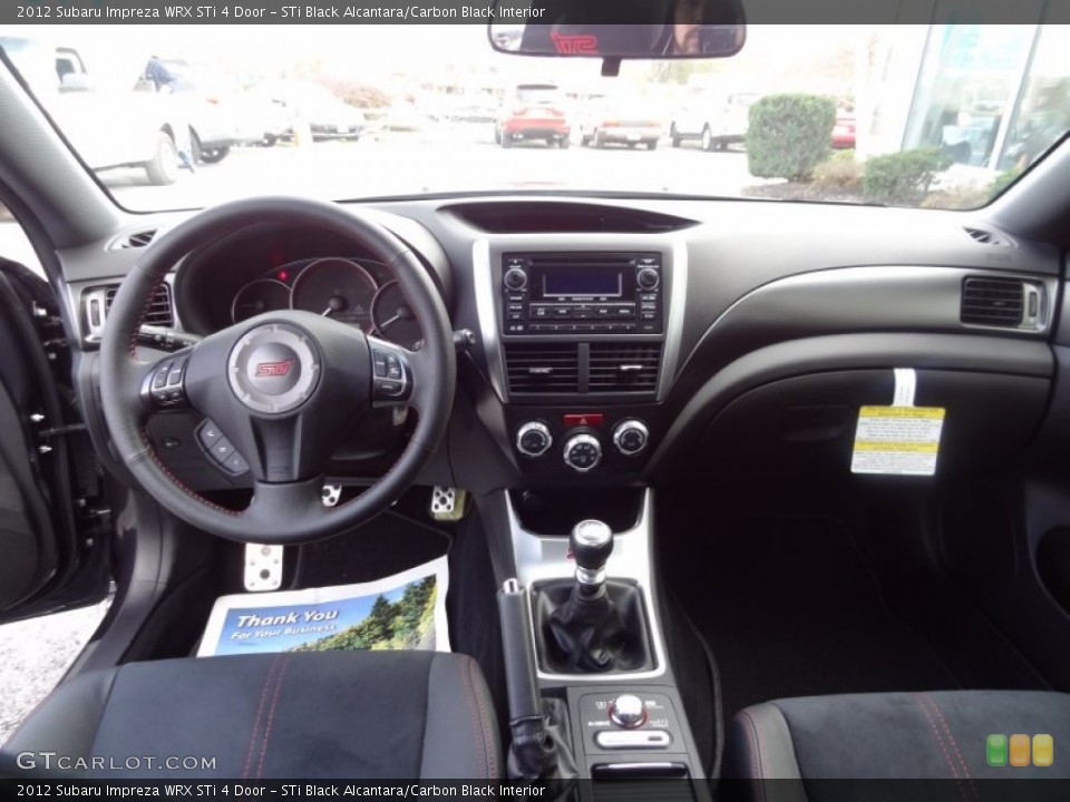 STi Black Alcantara/Carbon Black Interior Dashboard for the 2012 Subaru Impreza WRX STi 4 Door #73341555