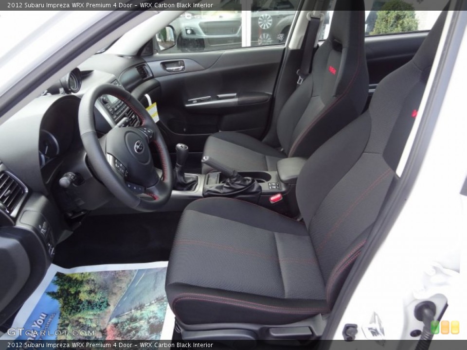 WRX Carbon Black Interior Photo for the 2012 Subaru Impreza WRX Premium 4 Door #73341960