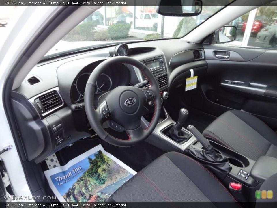 WRX Carbon Black Interior Prime Interior for the 2012 Subaru Impreza WRX Premium 4 Door #73341971
