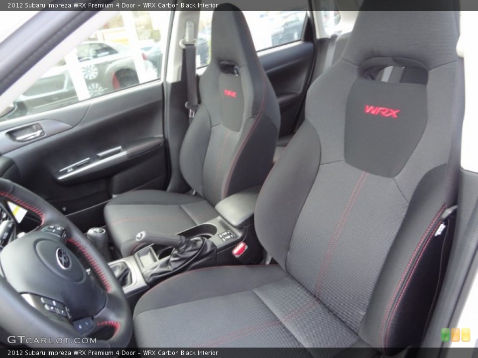 WRX Carbon Black Interior Front Seat for the 2012 Subaru Impreza WRX Premium 4 Door #73341981