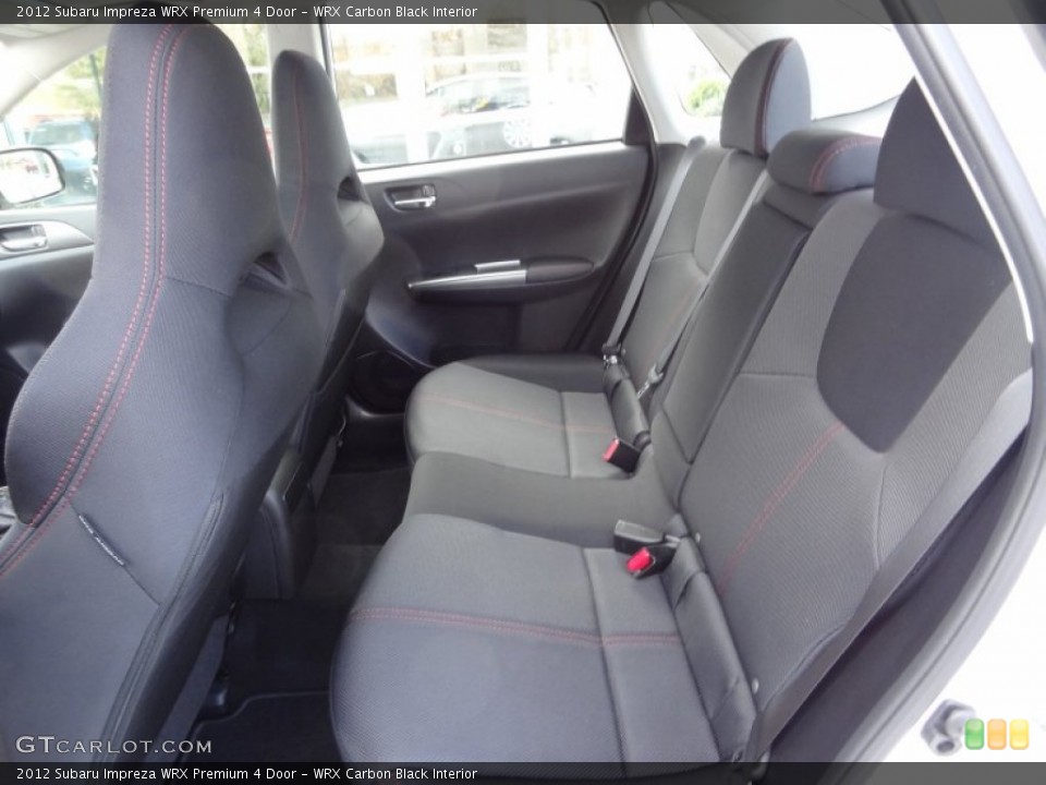 WRX Carbon Black Interior Rear Seat for the 2012 Subaru Impreza WRX Premium 4 Door #73341993