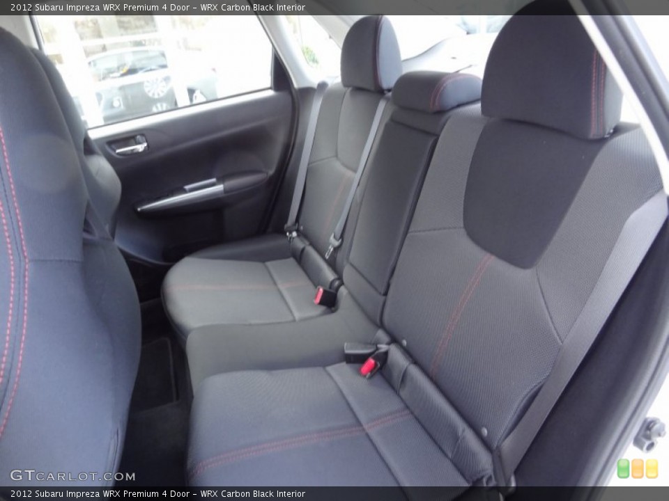WRX Carbon Black Interior Rear Seat for the 2012 Subaru Impreza WRX Premium 4 Door #73342005