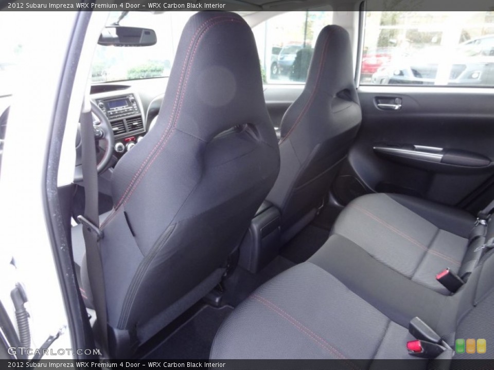 WRX Carbon Black Interior Photo for the 2012 Subaru Impreza WRX Premium 4 Door #73342017