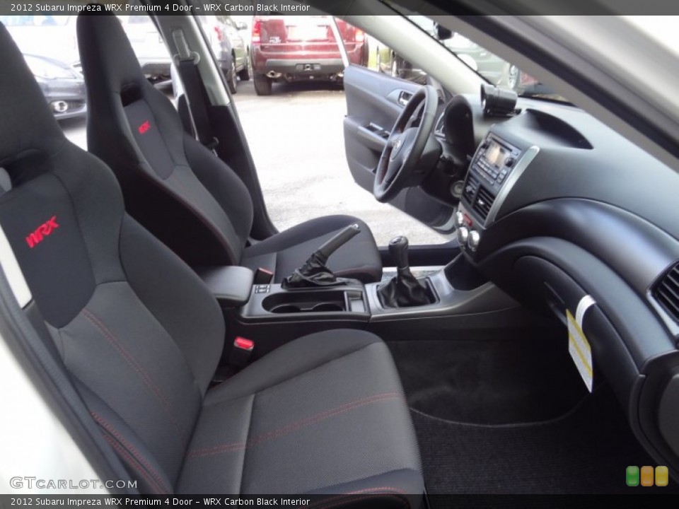 WRX Carbon Black Interior Photo for the 2012 Subaru Impreza WRX Premium 4 Door #73342029