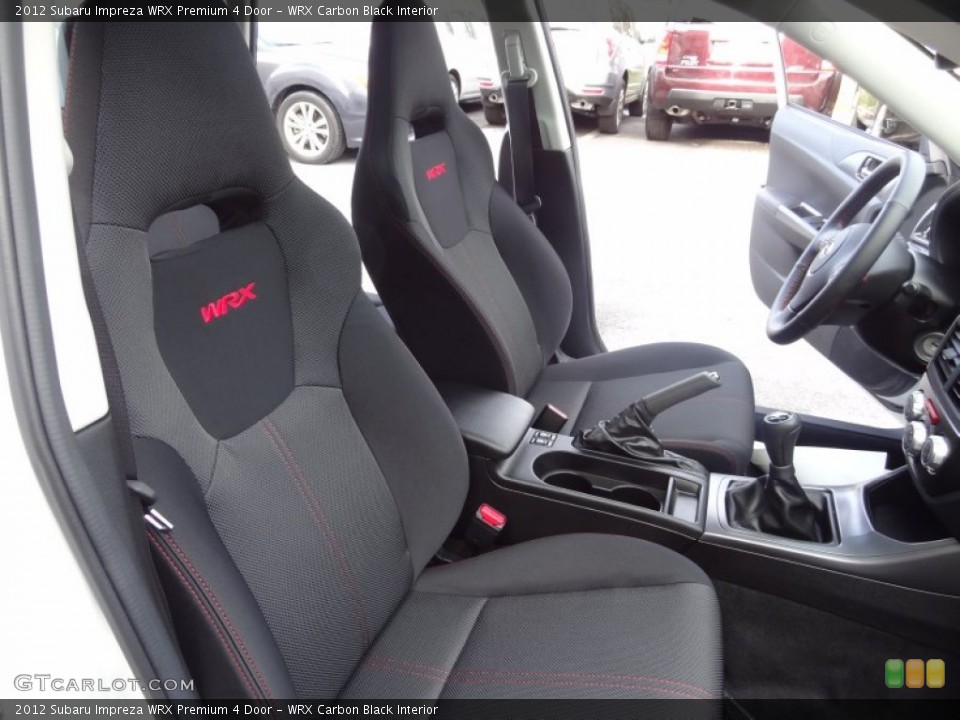 WRX Carbon Black Interior Front Seat for the 2012 Subaru Impreza WRX Premium 4 Door #73342056