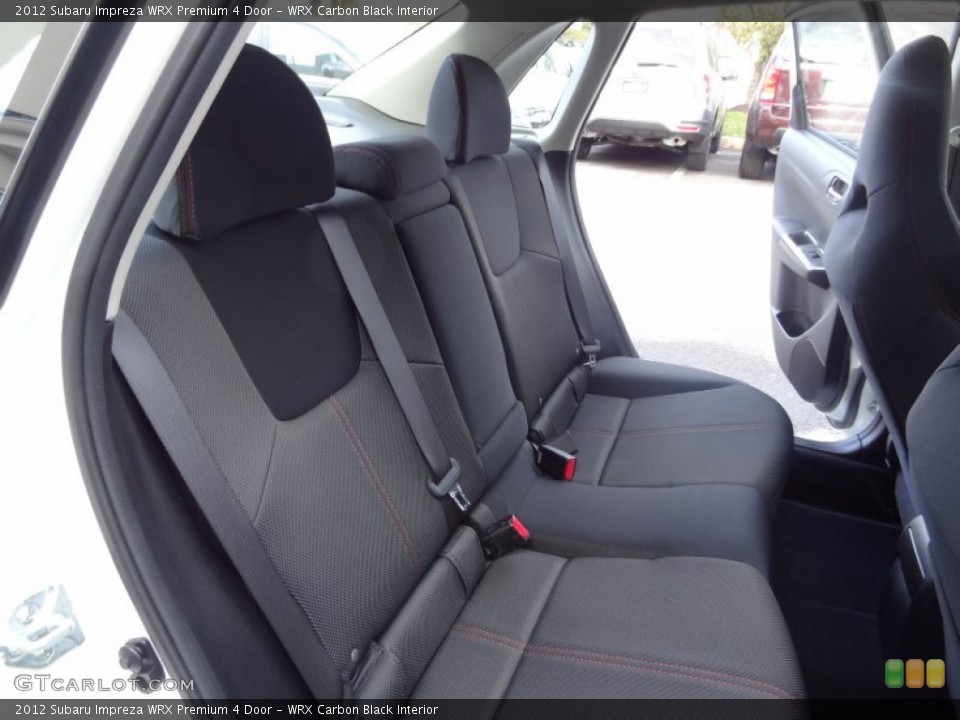 WRX Carbon Black Interior Rear Seat for the 2012 Subaru Impreza WRX Premium 4 Door #73342086