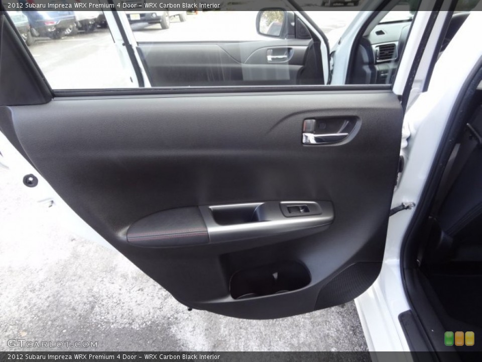 WRX Carbon Black Interior Door Panel for the 2012 Subaru Impreza WRX Premium 4 Door #73342113