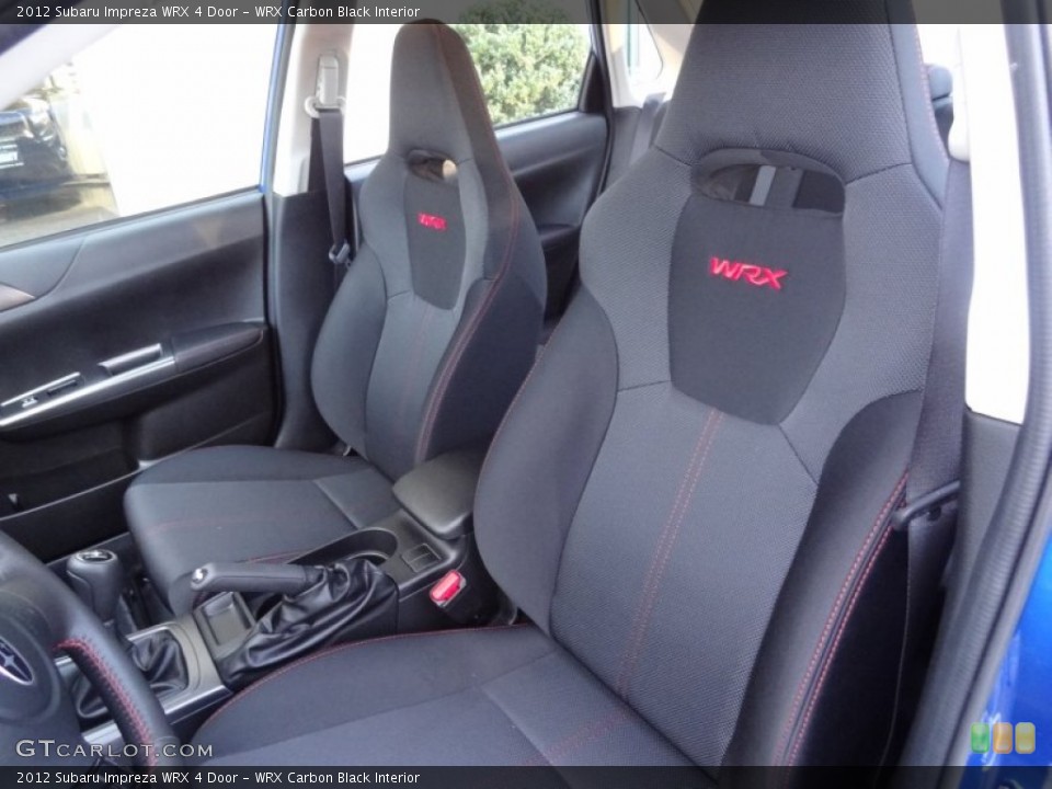 WRX Carbon Black Interior Front Seat for the 2012 Subaru Impreza WRX 4 Door #73342355