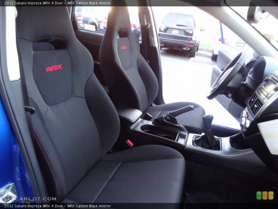 WRX Carbon Black Interior Front Seat for the 2012 Subaru Impreza WRX 4 Door #73342432