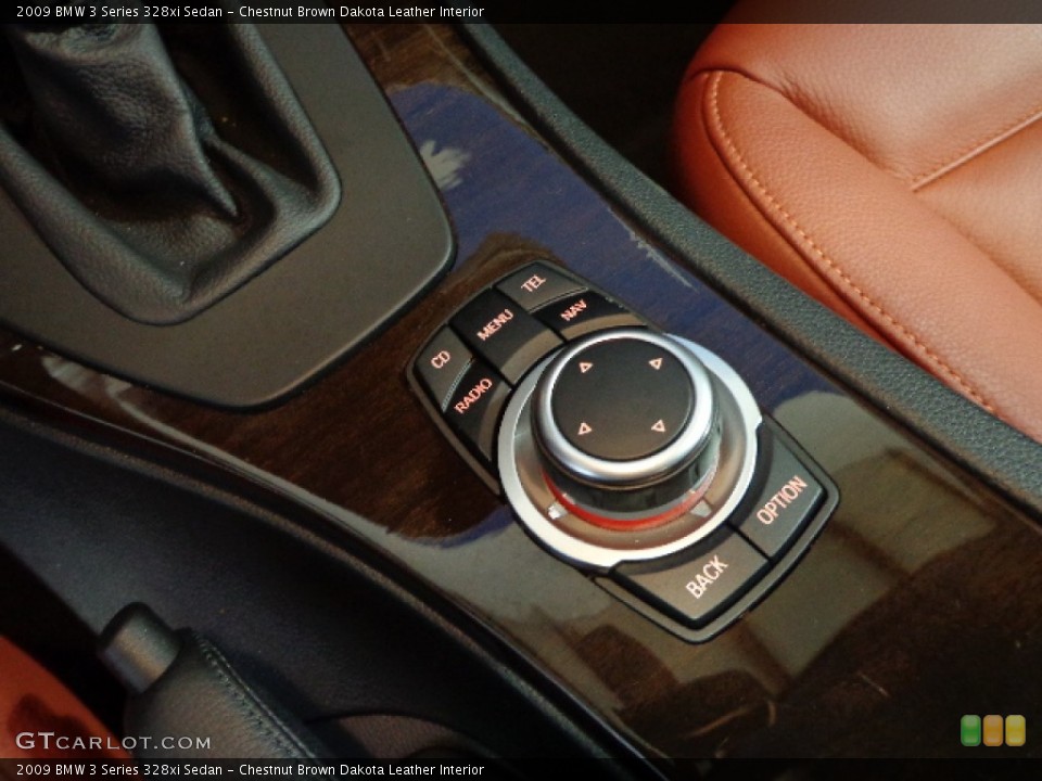 Chestnut Brown Dakota Leather Interior Controls for the 2009 BMW 3 Series 328xi Sedan #73345479