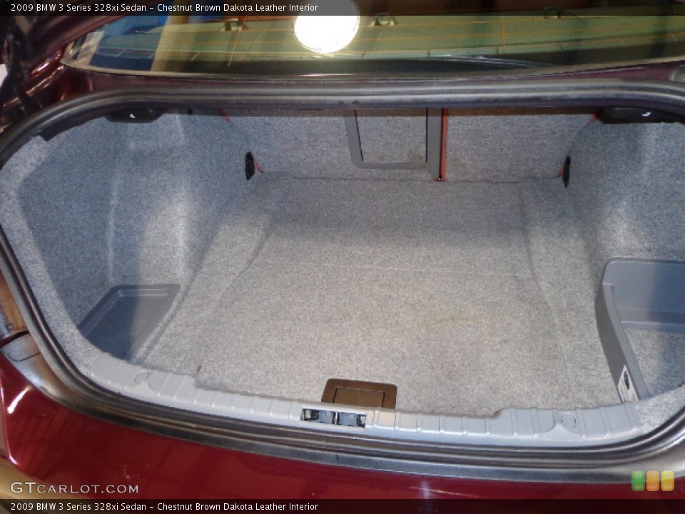 Chestnut Brown Dakota Leather Interior Trunk for the 2009 BMW 3 Series 328xi Sedan #73345539