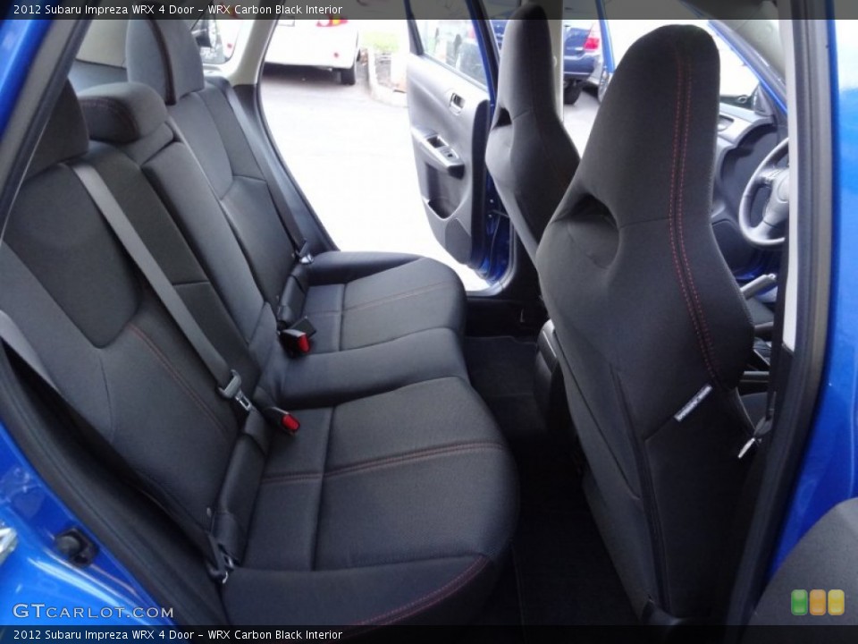 WRX Carbon Black Interior Rear Seat for the 2012 Subaru Impreza WRX 4 Door #73348760