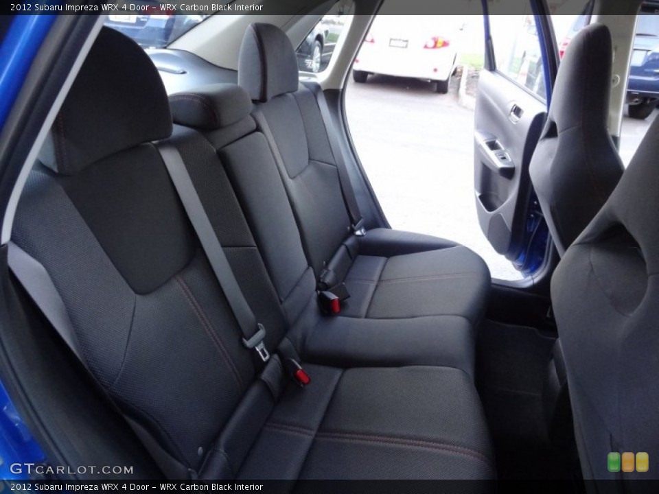 WRX Carbon Black Interior Rear Seat for the 2012 Subaru Impreza WRX 4 Door #73348802