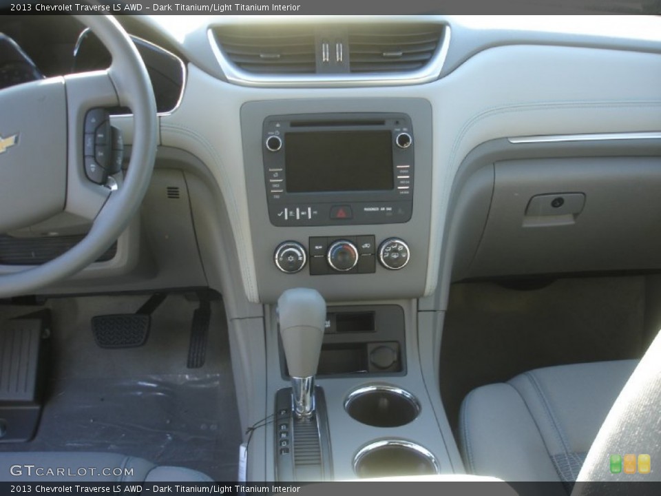 Dark Titanium/Light Titanium Interior Dashboard for the 2013 Chevrolet Traverse LS AWD #73349411