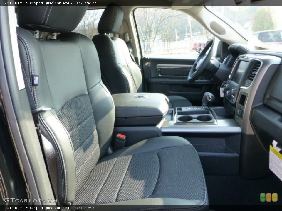 Black Interior Photo for the 2013 Ram 1500 Sport Quad Cab 4x4 #73349668