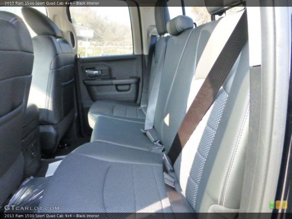 Black Interior Rear Seat for the 2013 Ram 1500 Sport Quad Cab 4x4 #73349774