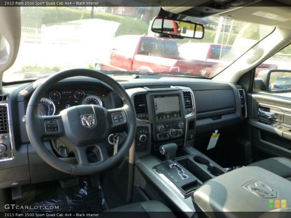 Black Interior Photo for the 2013 Ram 1500 Sport Quad Cab 4x4 #73349803