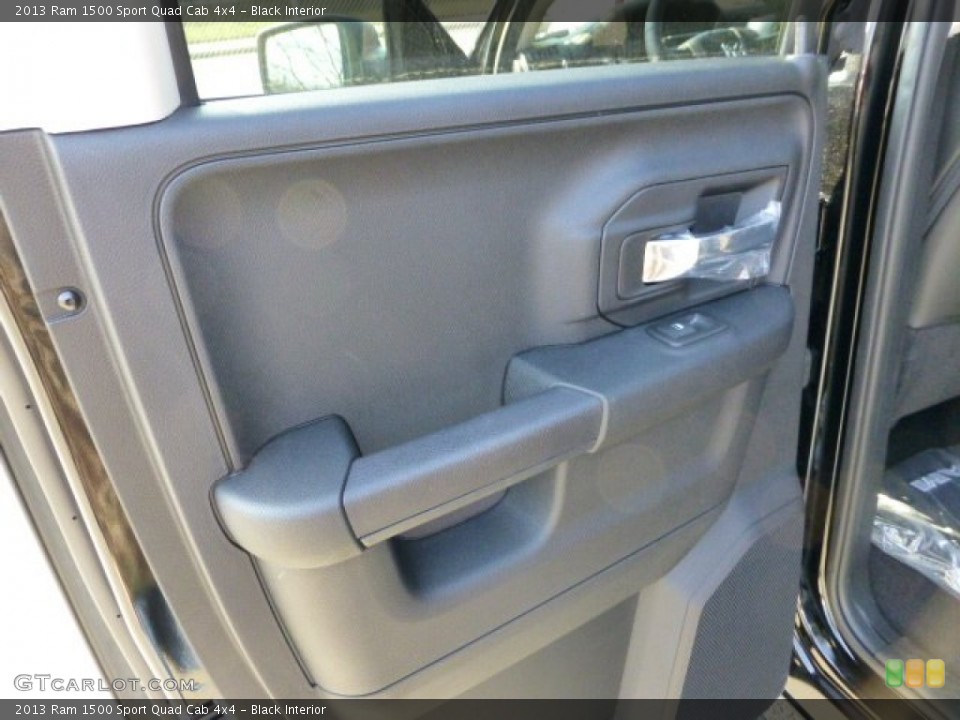 Black Interior Door Panel for the 2013 Ram 1500 Sport Quad Cab 4x4 #73349818