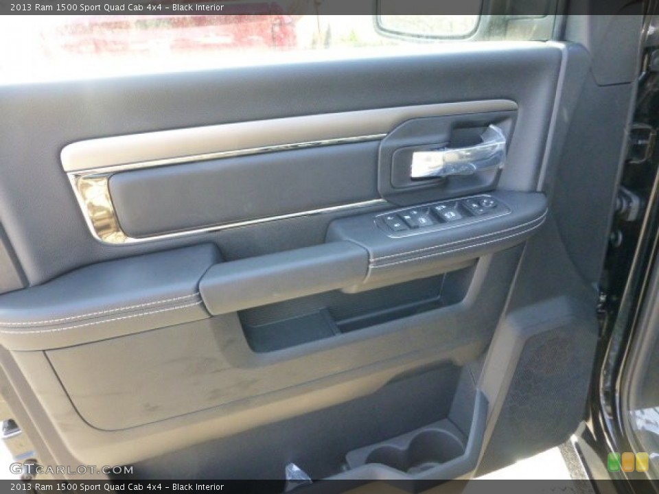 Black Interior Door Panel for the 2013 Ram 1500 Sport Quad Cab 4x4 #73349840