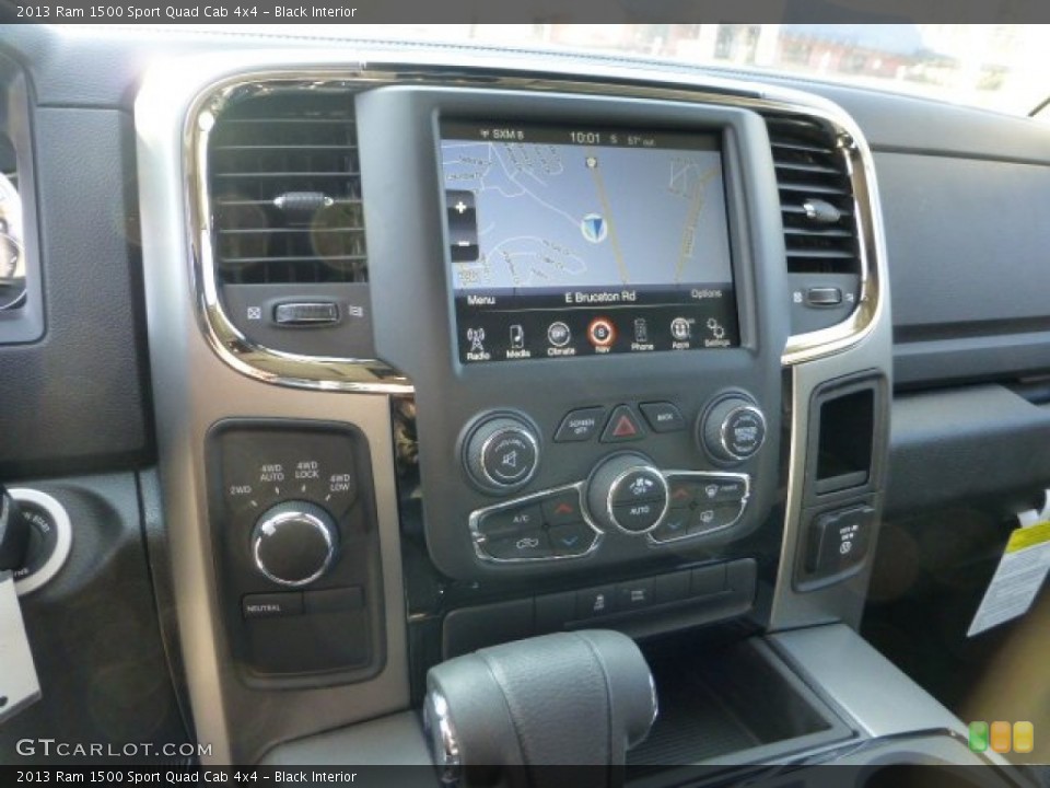 Black Interior Controls for the 2013 Ram 1500 Sport Quad Cab 4x4 #73349862
