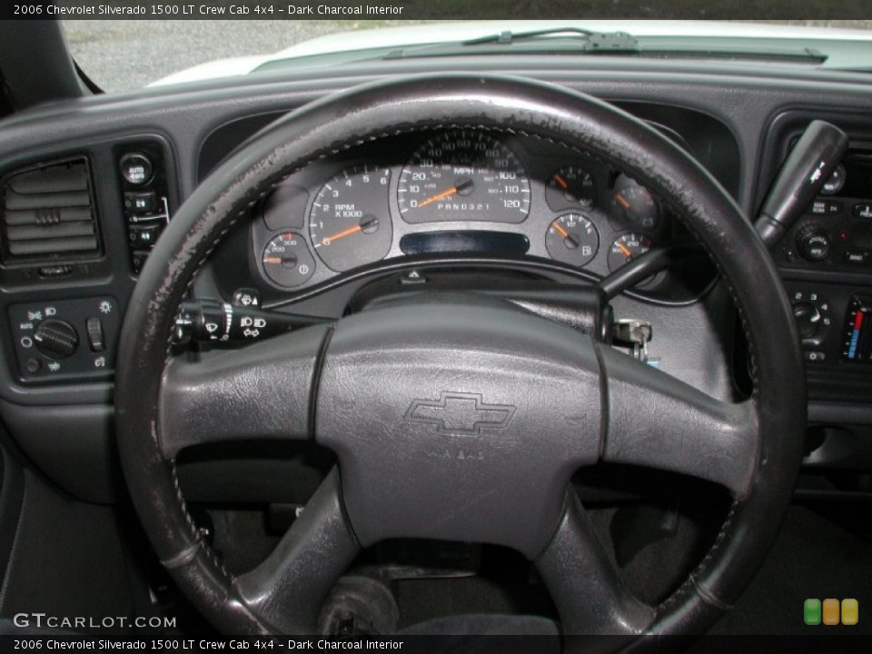 Dark Charcoal Interior Steering Wheel for the 2006 Chevrolet Silverado 1500 LT Crew Cab 4x4 #73350248