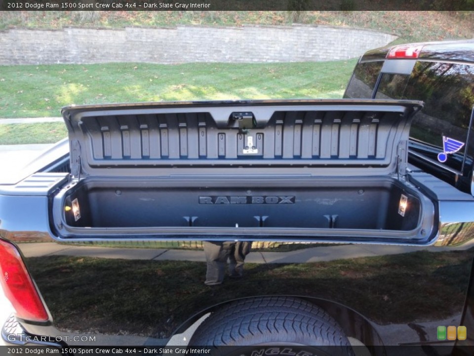 Dark Slate Gray Interior Trunk for the 2012 Dodge Ram 1500 Sport Crew Cab 4x4 #73350306