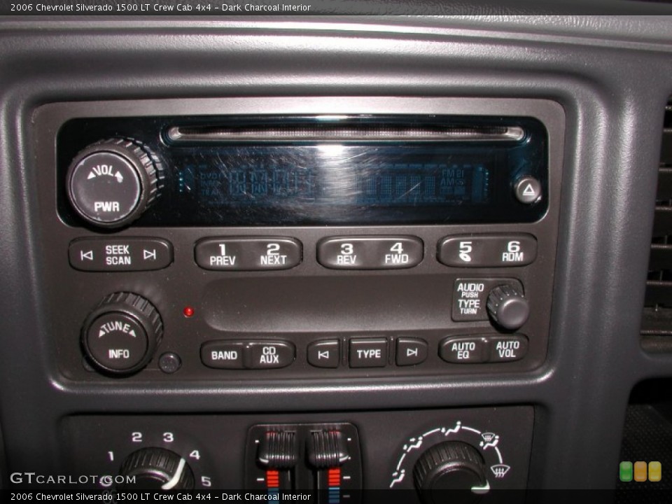 Dark Charcoal Interior Audio System for the 2006 Chevrolet Silverado 1500 LT Crew Cab 4x4 #73350354